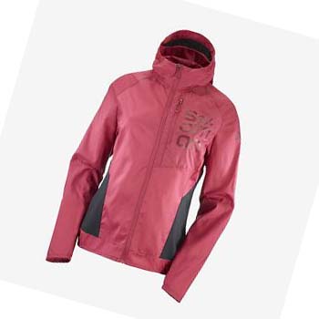 Chaquetas Salomon BONATTI CROSS WIND WINDBREAKERS Mujer Rojos | MX 2464KOR